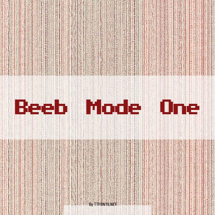 Beeb Mode One example